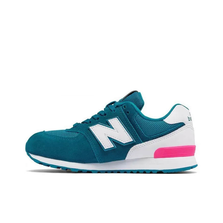 New Balance NB 574 'High Visibility' Низкие Беговые Кроссовки Белые и Синие Подростки