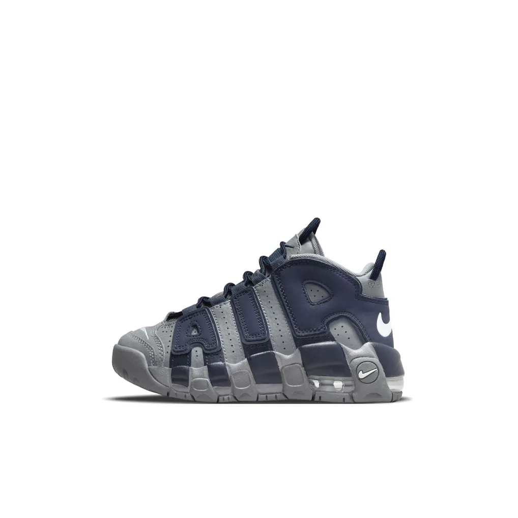 Nike Air More Uptempo High Топ Детские Баскетбольные Кроссовки Серый Синий Детские Возраст 3-7 Лет