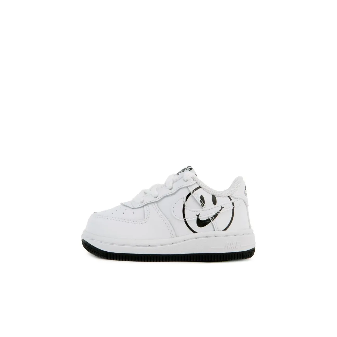 Nike Air FORCE 1 LV8 'Have A Nike Day' Смайлик Низкие Кроссовки для скейтбординга Белый Черный Для малышей и детей дошкольного возраста