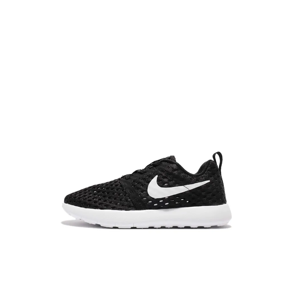 Nike Roshe One Pilot Weight Low Top Детская беговая обувь Черный Белый для детей 3-7 лет