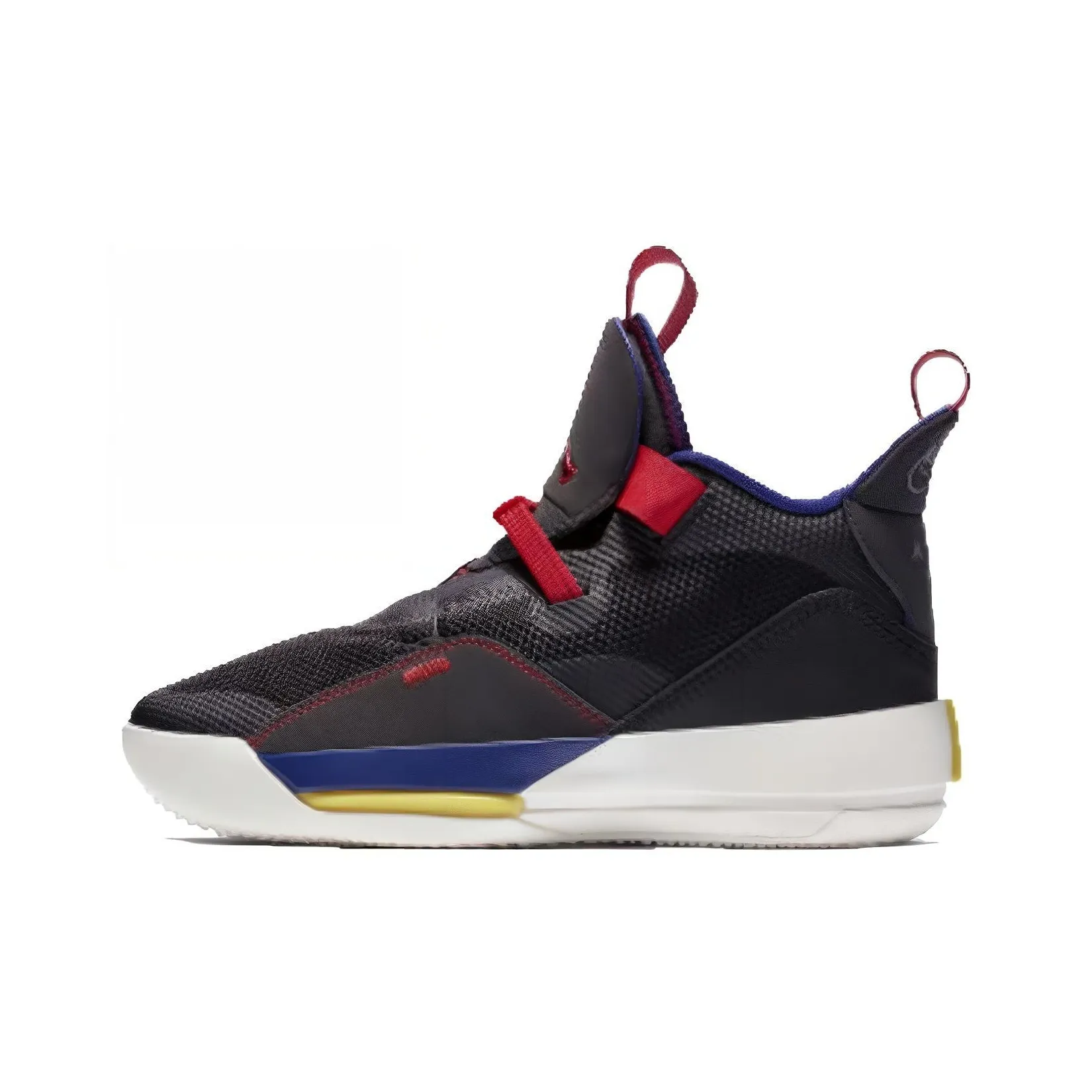 Jordan Air Jordan 33 Tech Pack Black Red Mid Top Performance Basketball Shoes Black Red Teenagers