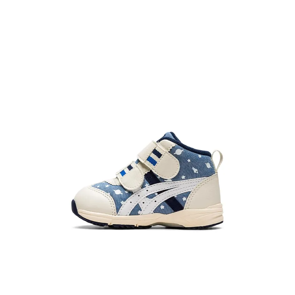 Asics GD RUNNER Малыш CT MID 4 MID Топ Обувь для малышей Бежевый Белый Синий Младенец And Toddler