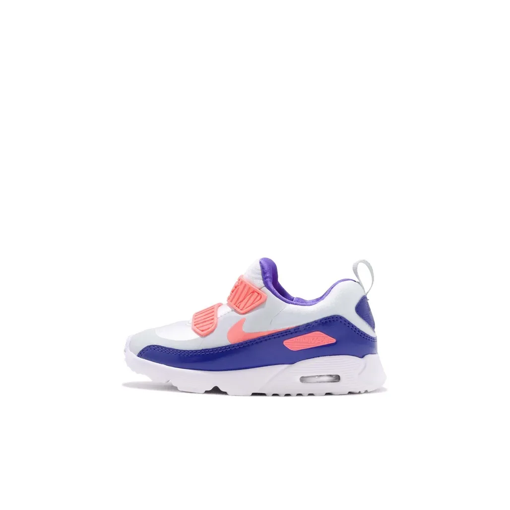 Nike Air Max 90 Low Топ Обувь для малышей Бело-синий розовый Infant And Toddler