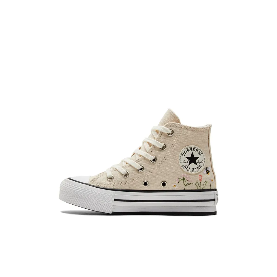 Converse Chuck Taylor All Star ЭВА Lift High Топ Кеды Экрю Детские Возраст 3-7 лет
