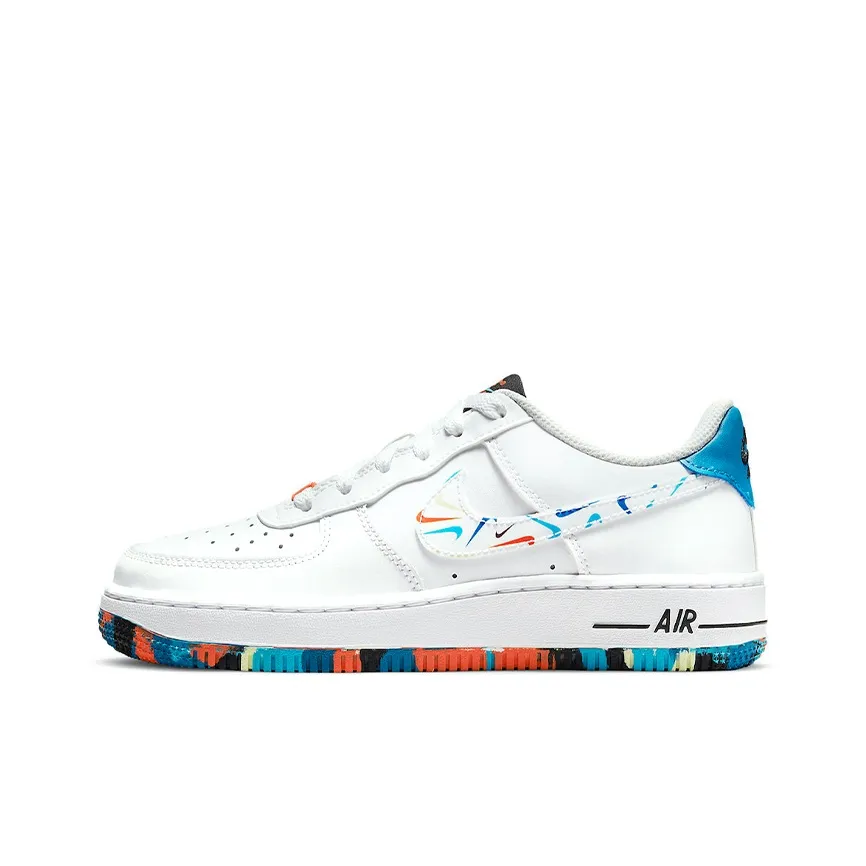 Nike Air Force 1 Детские Скейтбординги Низкий Топ Школьный возраст