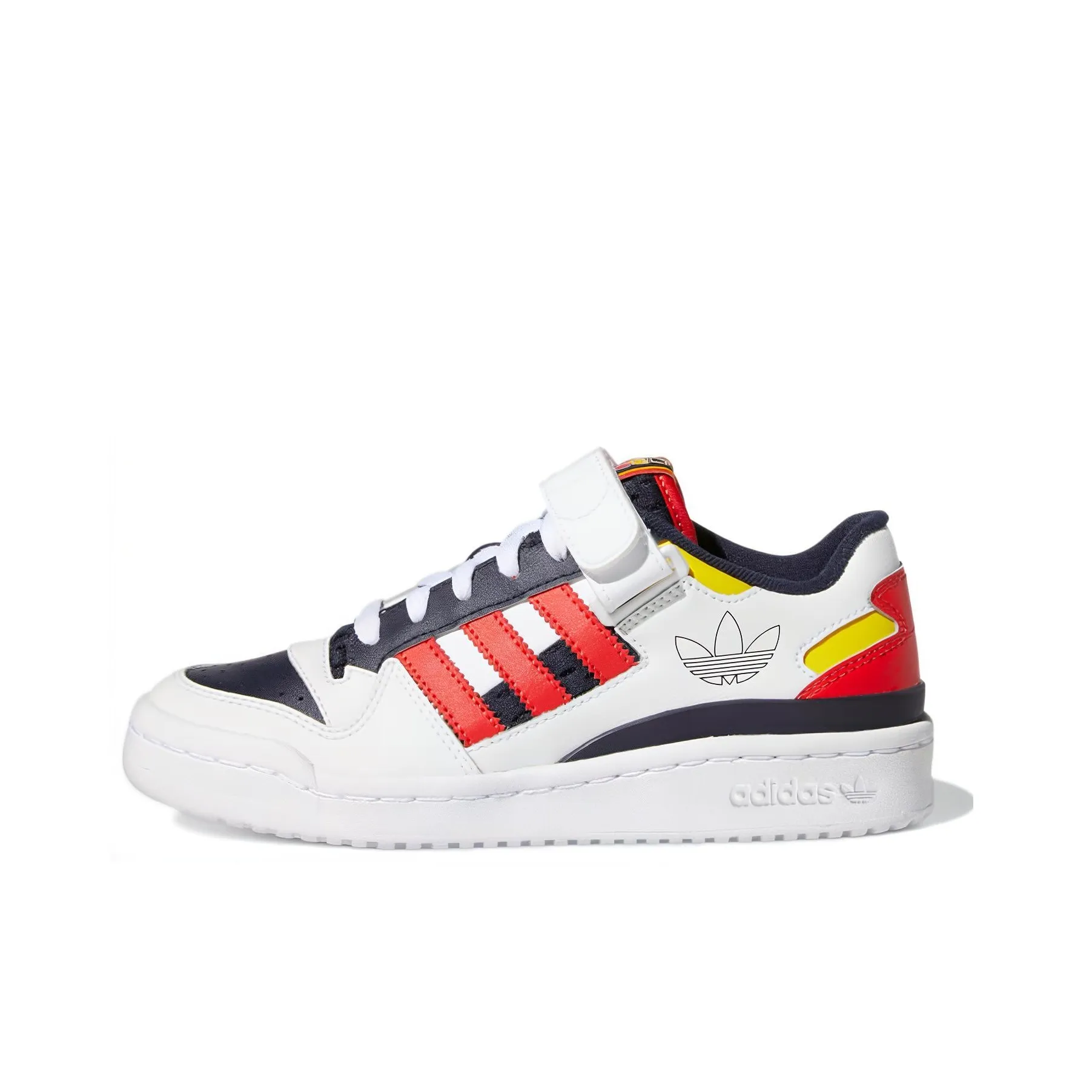 Adidas Originals FORUM Low J Low Топ Скейтборд Кроссовки Белый Синий Красный Подростки