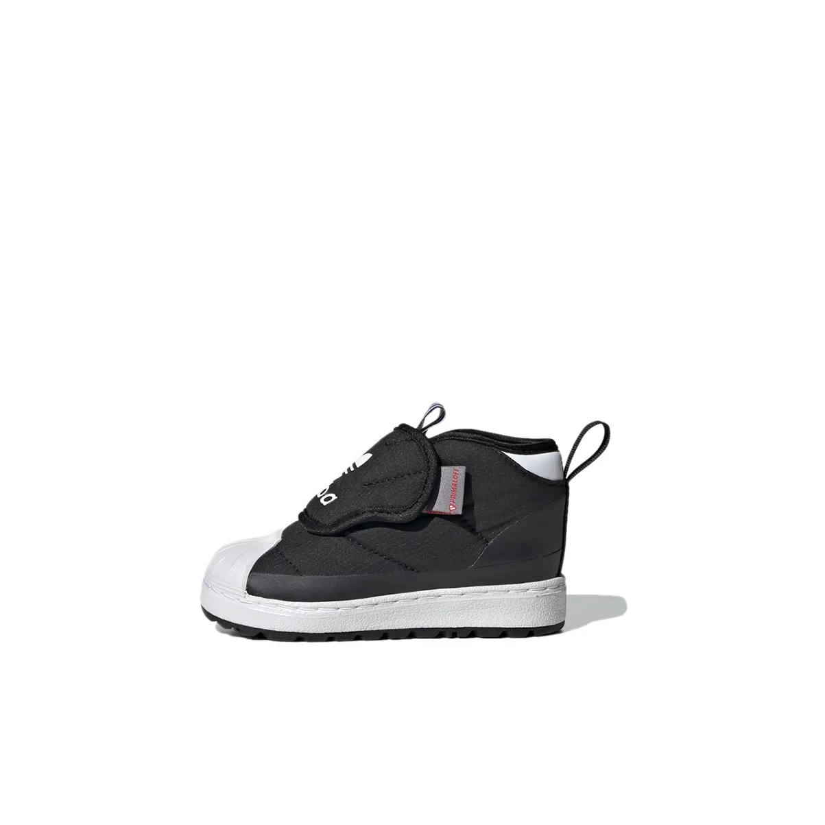 Adidas Originals SUPERSTAR 360 Boot I MID Топ Обувь для малышей Черный белый Infant And Toddler