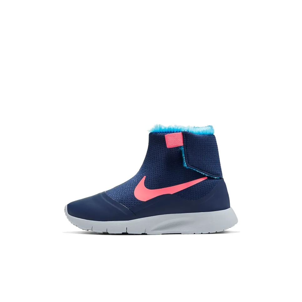 Nike Термический Высокий Топ Спортивная Повседневная Обувь Синий Розовый Для Детей Возрастом 3-7 Лет