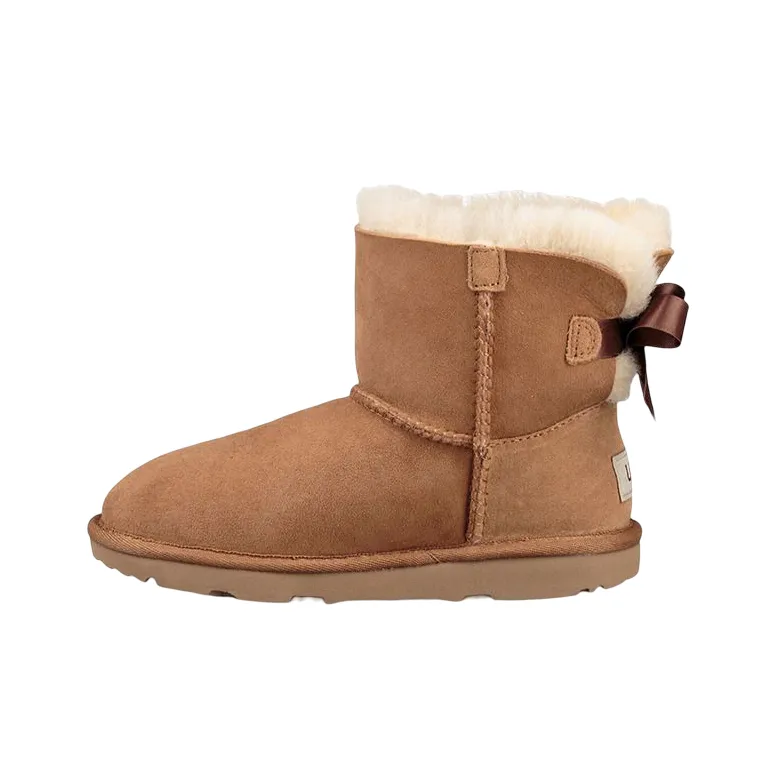 UGG Термические детские ботинки каштаново-коричневого цвета для подростков