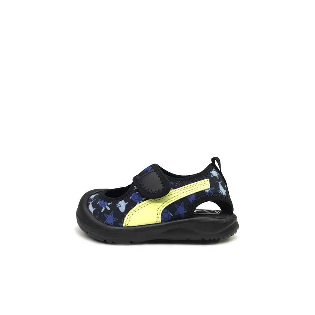 PUMA Aquacat Toddler Shoes Black Yellow Infant And Toddler