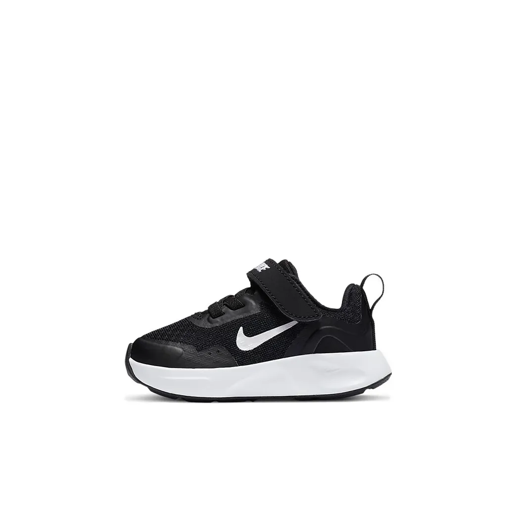 Nike Wearallday Low Топ Кроссовки для скейтбординга Черный белый Infant и Toddler