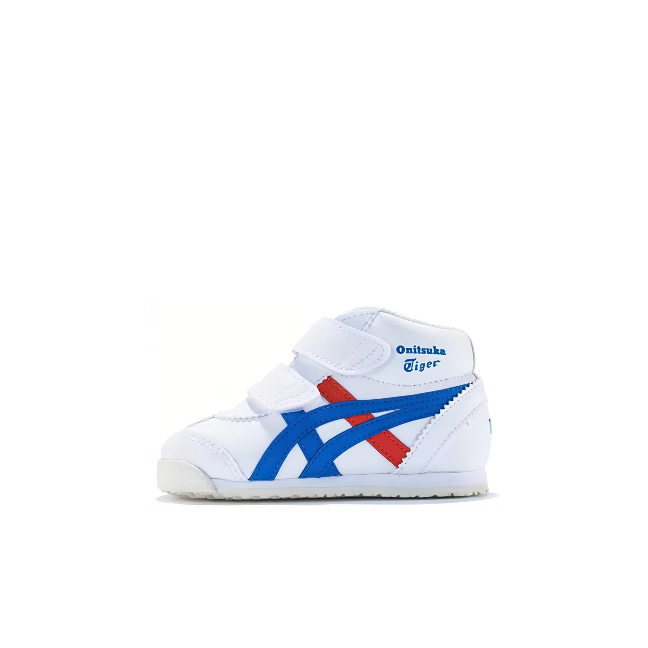 Onitsuka Tiger Mexico Mid Runner Slip-resistant Shock Absorbers MID Топ Обувь для малышей Синий Белый Infant And Toddler