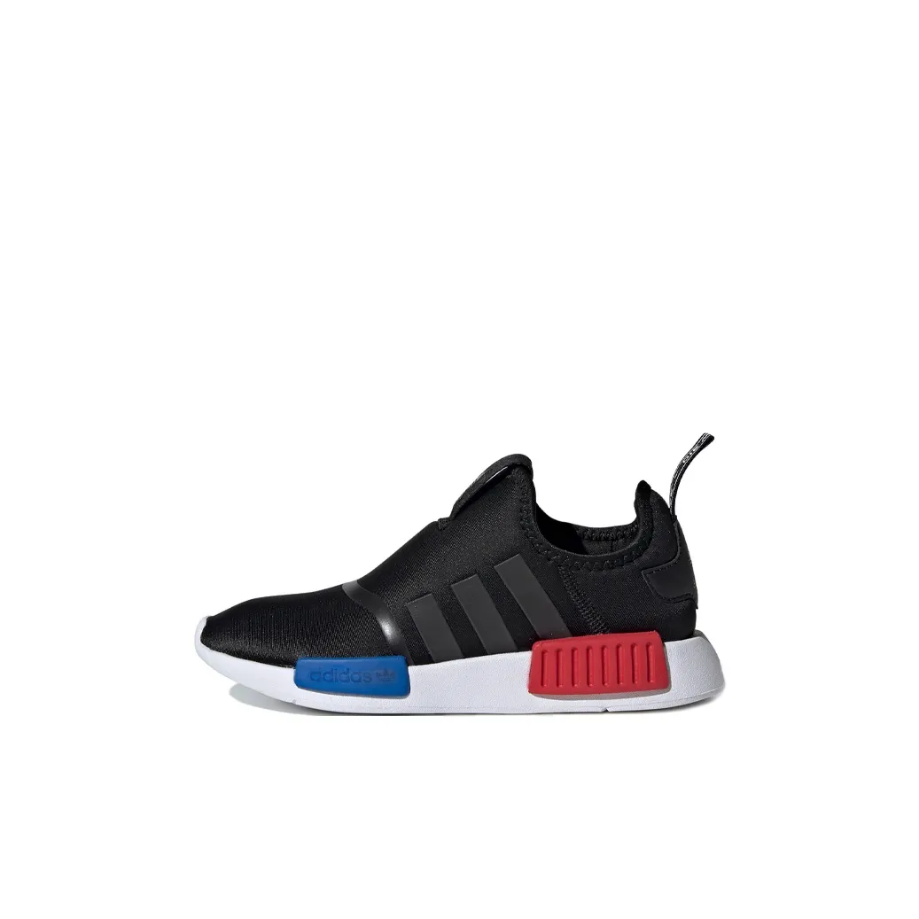 Adidas Originals NMD 360 C противоскользящие анти-KICK низкие беговые кроссовки черного цвета для детей 3-7 лет