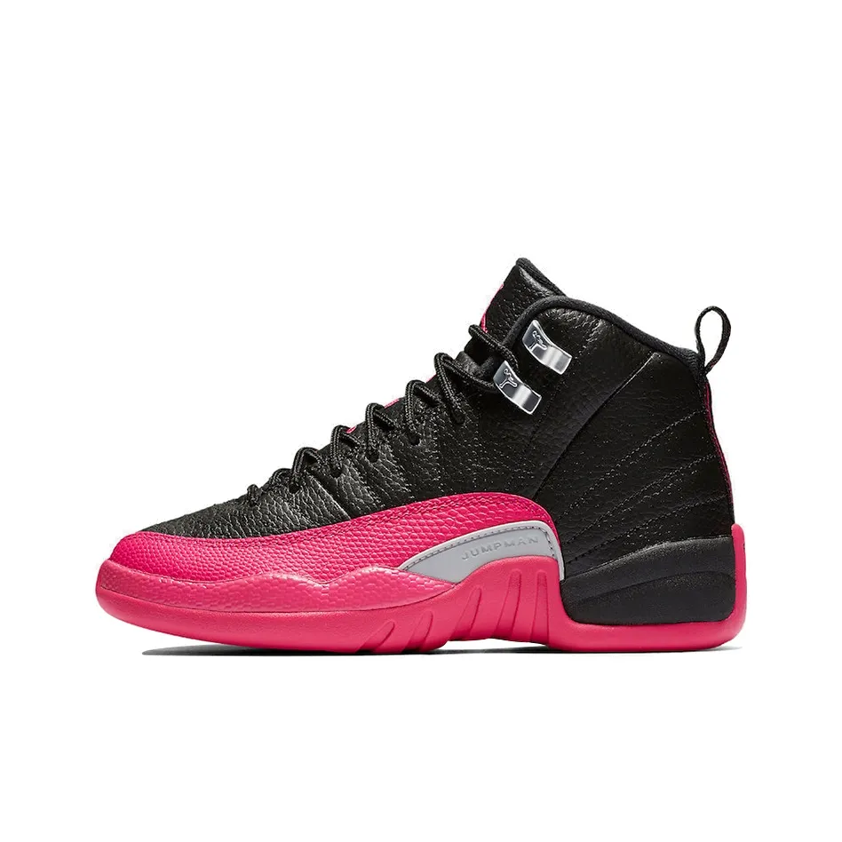Jordan 12 Retro Black Deadly Pink GS