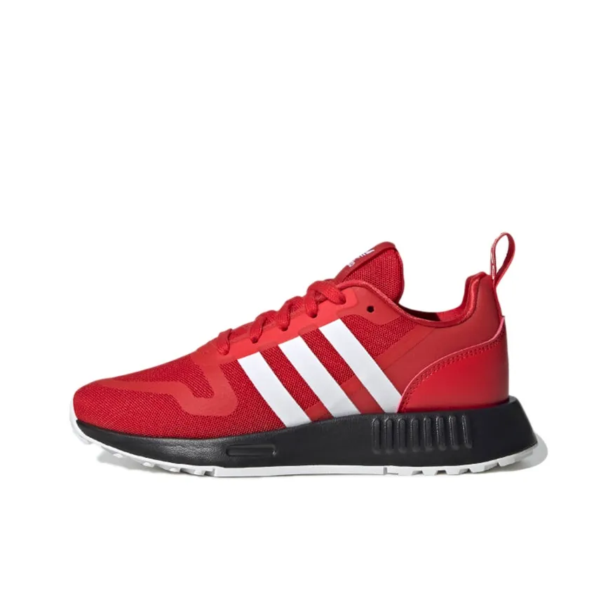 Adidas Originals MULTI J Амортизация Износостойкий Низкий Топ Детские Беговые Кроссовки Красный Подростки
