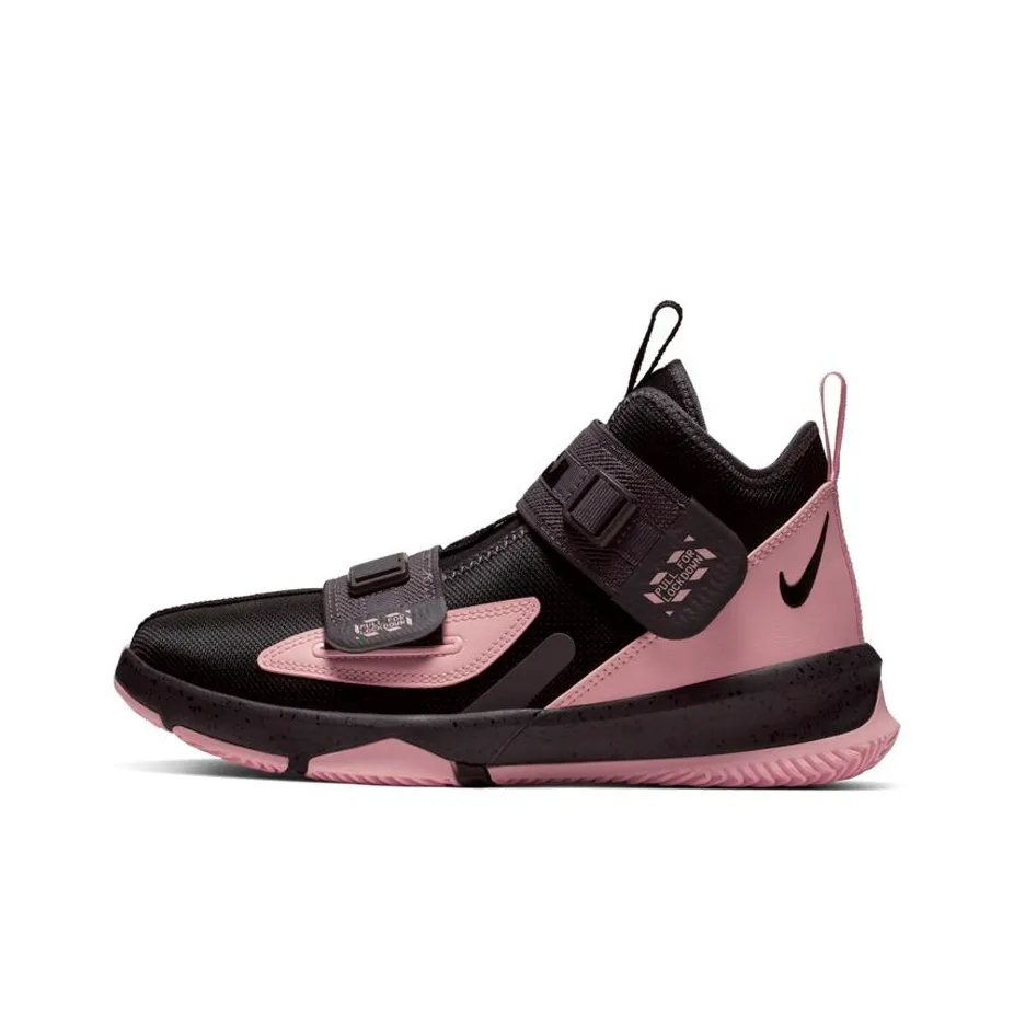 Nike LeBron Soldier 13 James Soldier 13 GS Performance Basketball Shoes Black Pink Teenagers