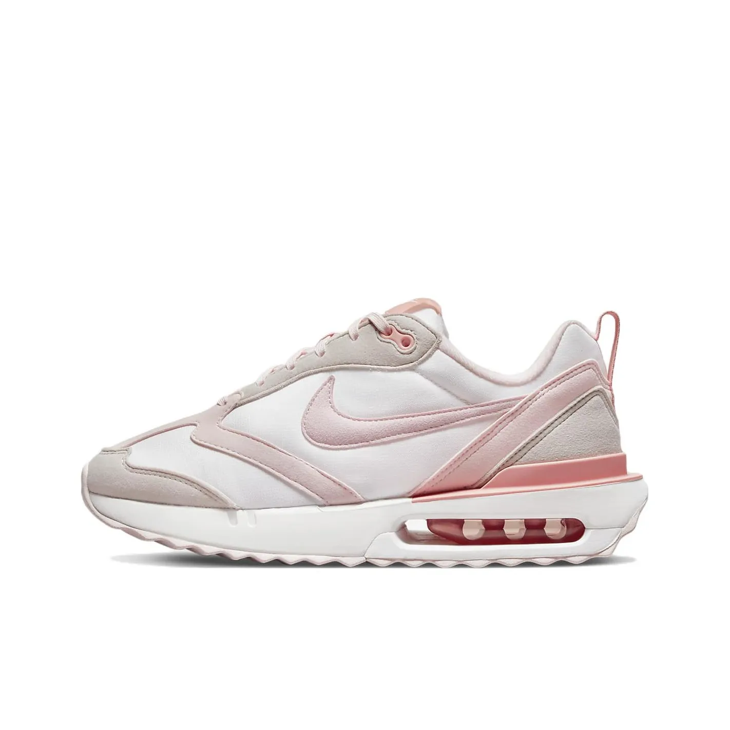 Nike Air Max Рассвет Амортизация Износостойкий Низкий Топ Kids Lifestyle Shoes Серый Розовый