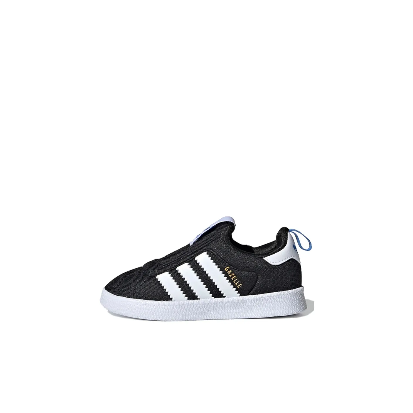 Adidas Originals Gazelle Low Топ Обувь для малышей Черный белый и синий Infant And Toddler