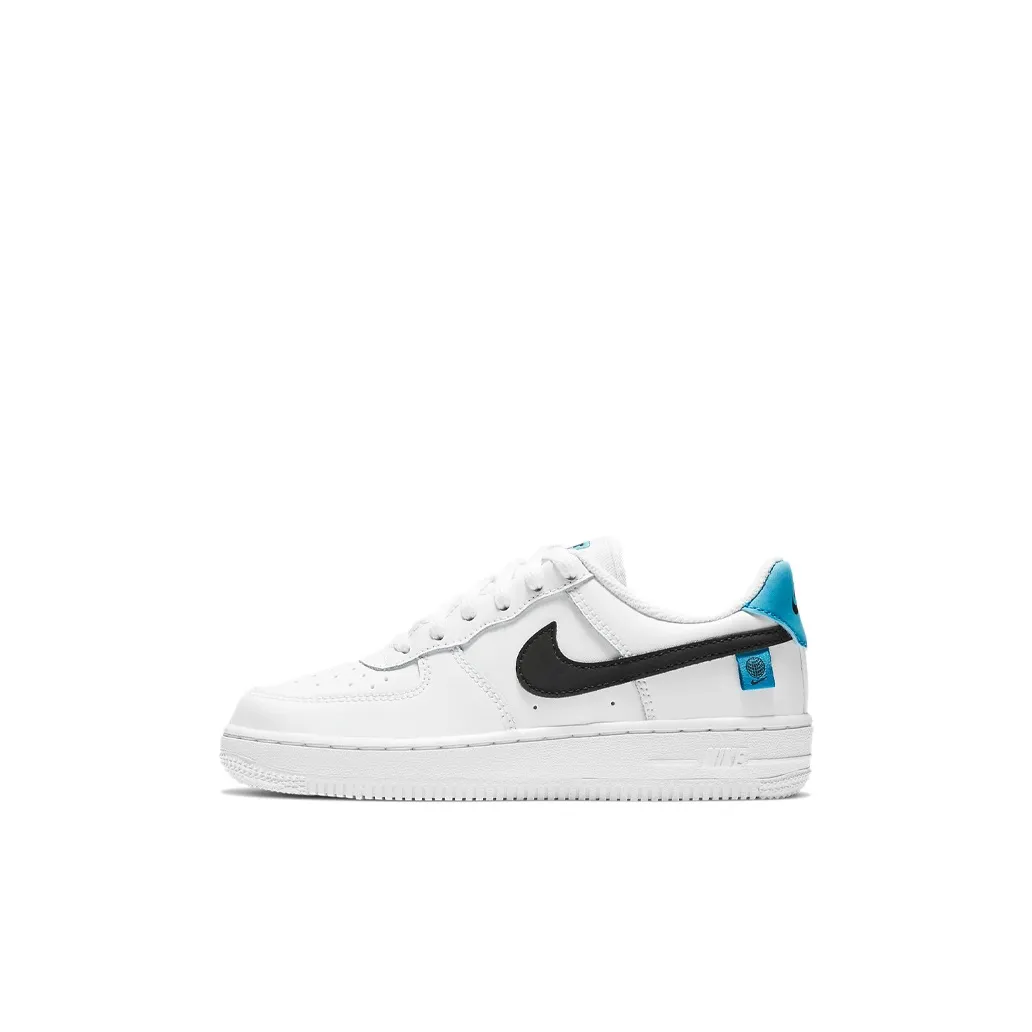 Nike Air FORCE 1 Worldwide Low Топ Кроссовки для скейтбординга Белый Синий Дети Возраст 3-7 Лет