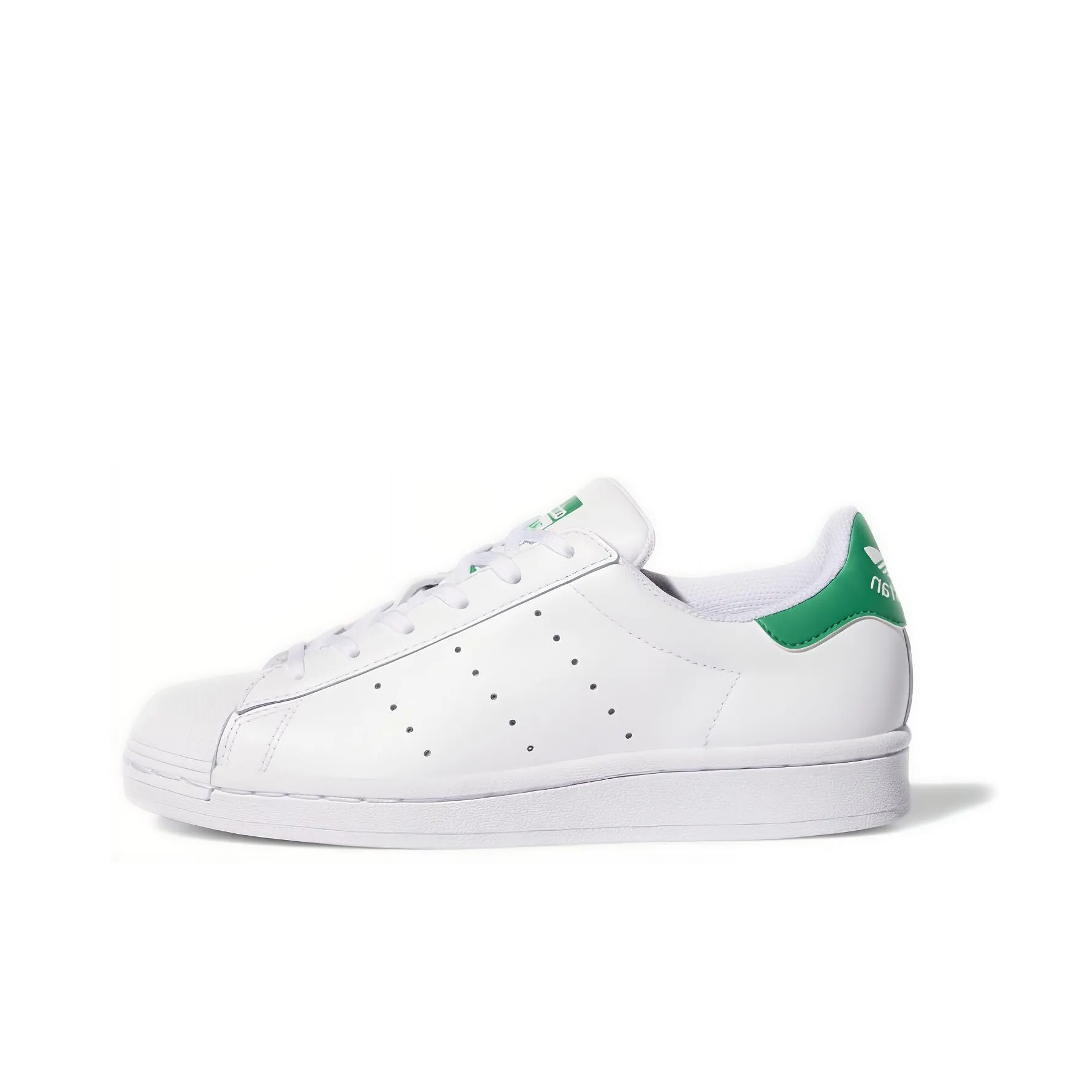 Adidas Originals Stan Smith Slip-Resistant Низкий Топ Детские Скейтбординги Ярко-Зеленый Каблук TAB Подростки