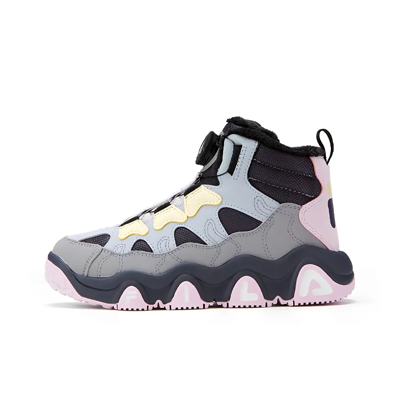 FILA KIDS Jagger Slip-resistant Abrasion-resistant High Top Kids Lifestyle Shoes Teenagers FILA KIDS Jagger Противоскользящие Устойчивые к истиранию Высокие Кеды для Детей Lifestyle Teenagers