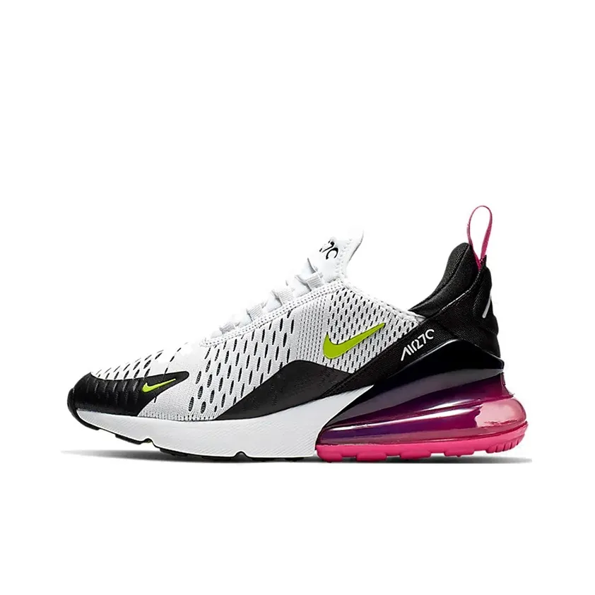 Nike Air Max 270 Low Топ Детские Беговые Кроссовки Черный Белый Розовый Подростки