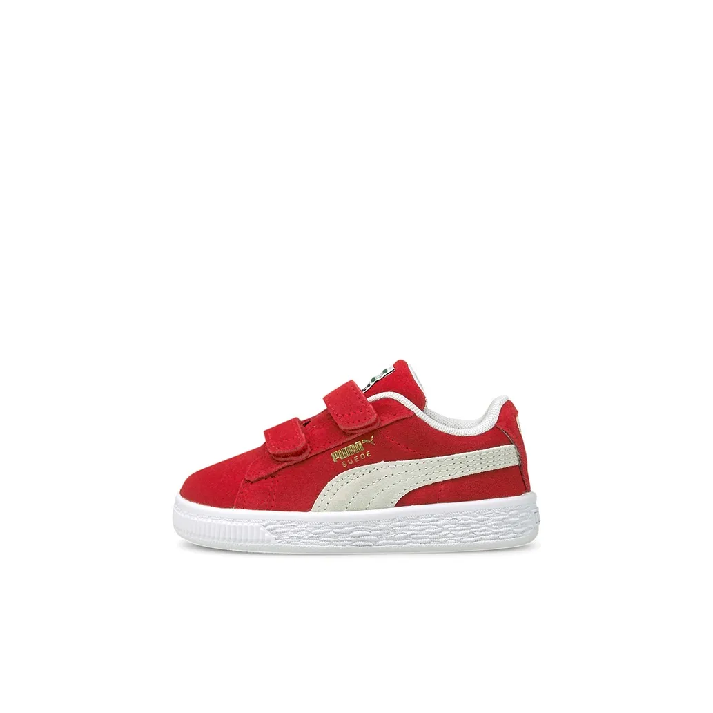 PUMA Suede Classic XXI Low Топ Обувь для малышей Красно-белый Infant Wa Toddler