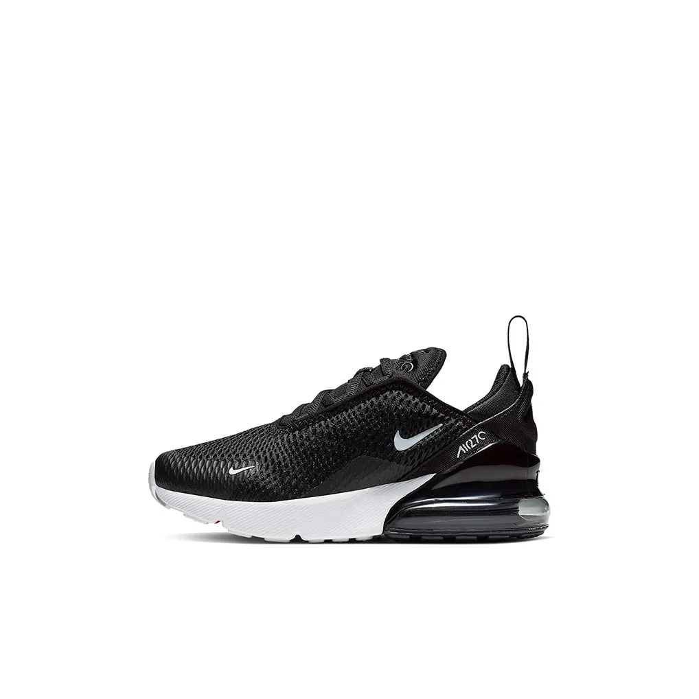Nike Air Max 270 Low Топ Детские Лайфстайл Обувь Черный Белый Дети Возраст 3-7 Лет