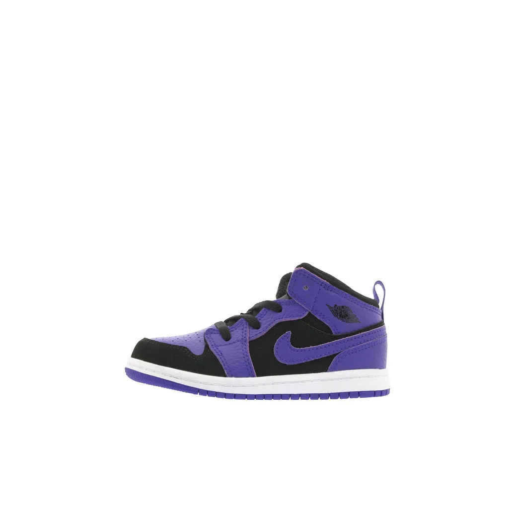 Jordan Air Jordan 1 MID TD 'Темный Concord' MID Топ Обувь для малышей Чёрно-синий Infant And Toddler