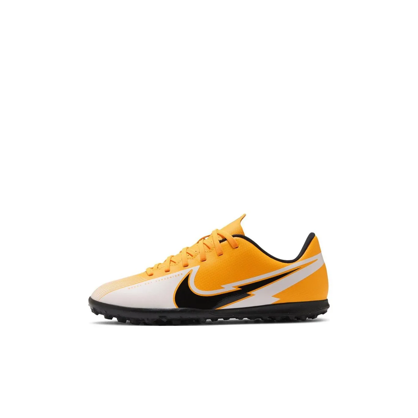 Nike Mercurial Vapor 13 Assassin 13 Клуб TF Низкий Топ Детские футбольные бутсы Желтый Черный Детский