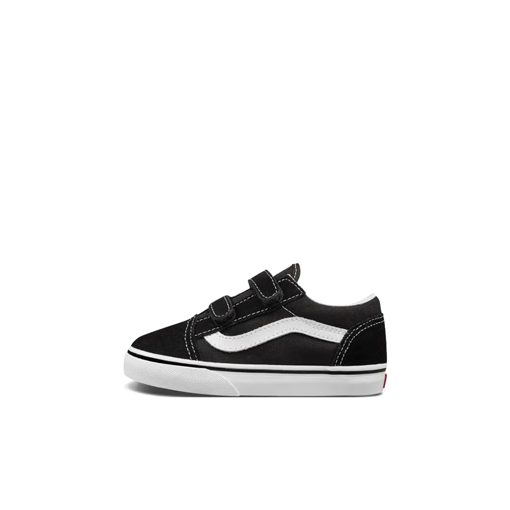 VANS Old Skool Collection Низкие Кроссовки для скейтбординга Черно-белые для малышей и детей дошкольного возраста