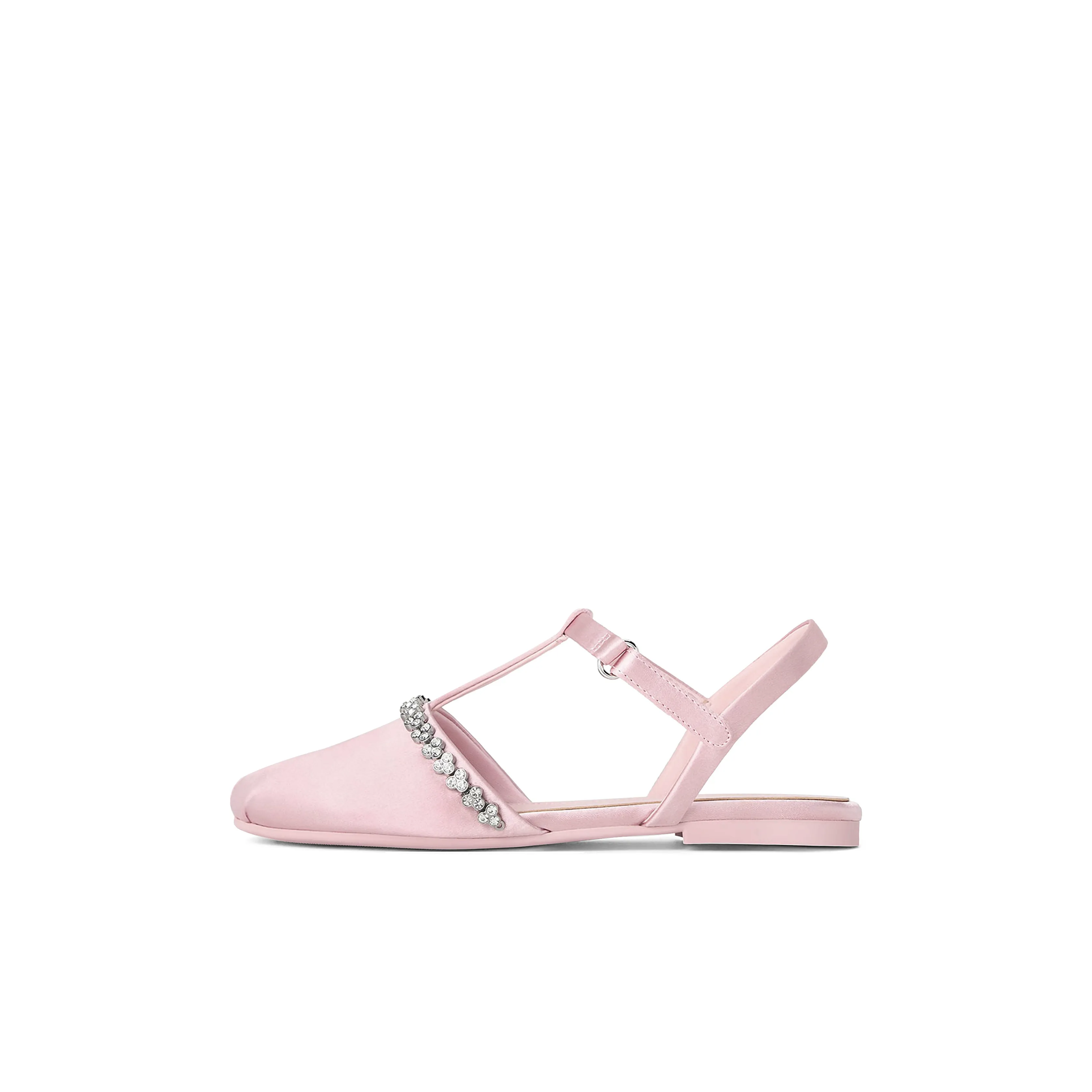 CHARLES KEITH Satin Crystal T STRAP SANDAL Multicolor Baby