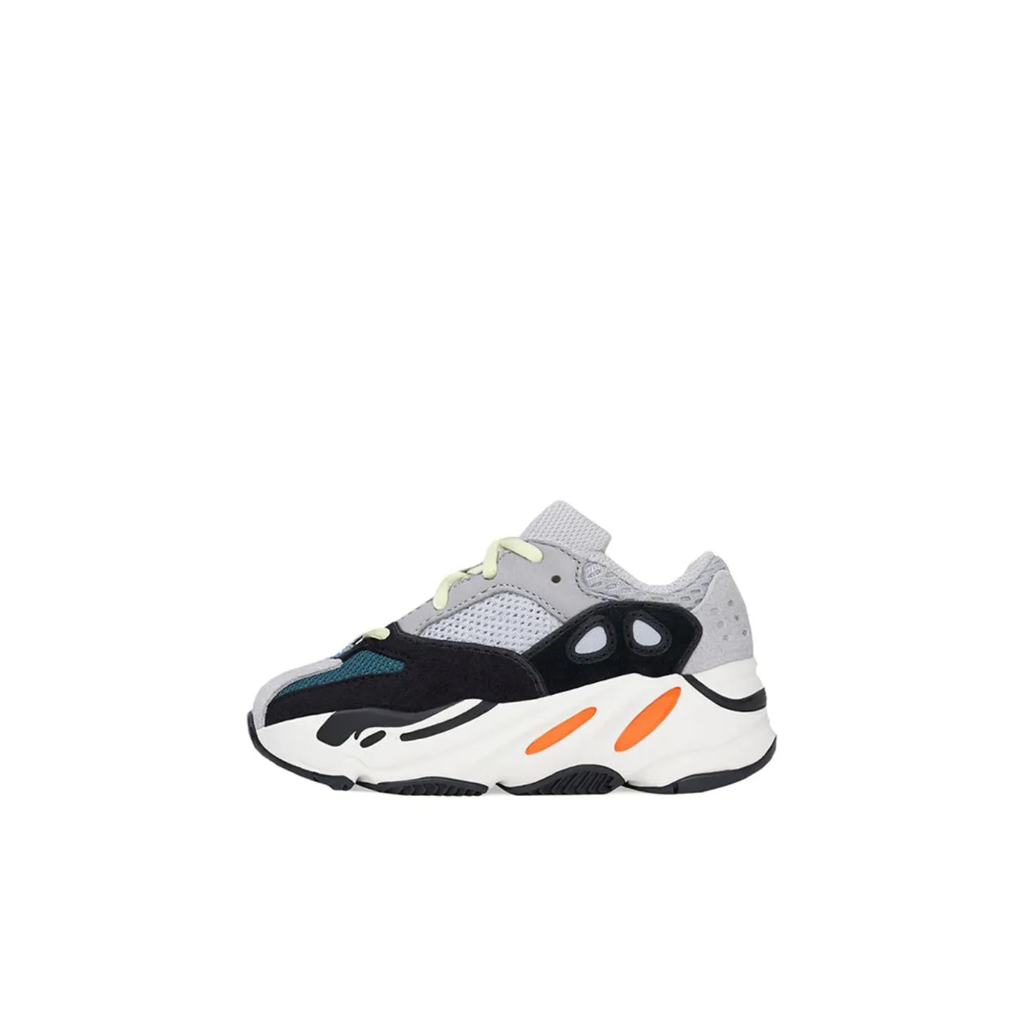 Adidas Originals Yeezy Boost 700 Черный Серый Wave Runner Твердый GREY Устойчивый к истиранию Низкий Топ Обувь для младенцев и малышей Детский