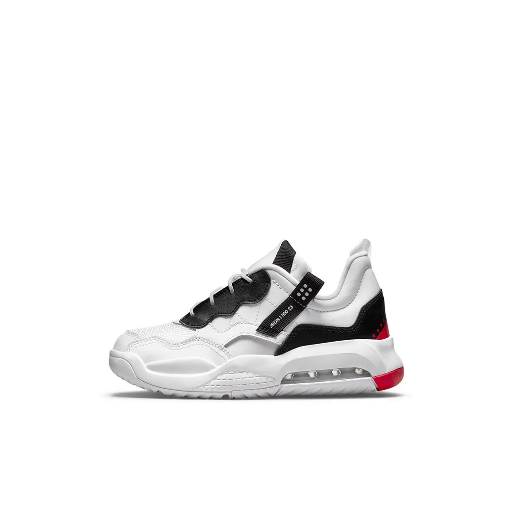 Джордан MA2 Slip Resistant Abrasion Resistant Низкий Топ Детские Беговые Кроссовки Черный Белый Для детей от 3 до 7 лет