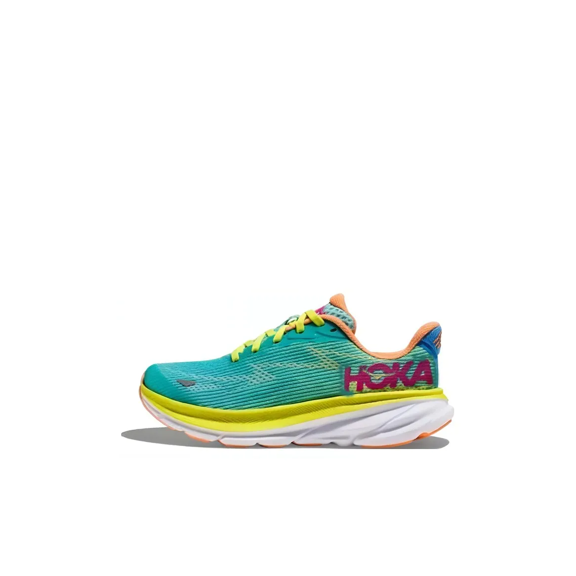 HOKA ONE ONE Clifton 9 Anti-Slip Wear-Resistant Low-Top Kids' Running Shoes Blue Kids'