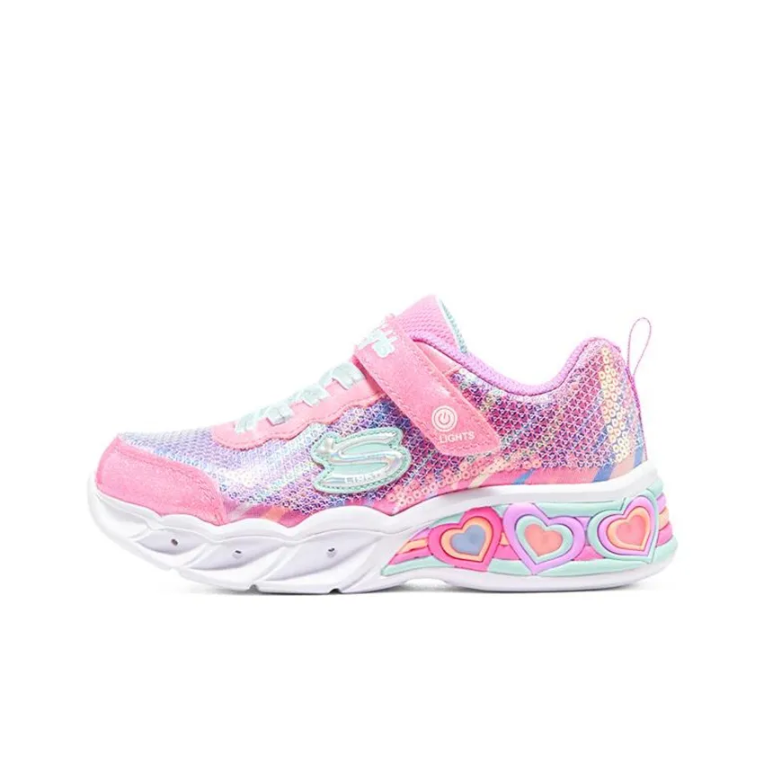 Skechers Sweetheart Lights Low Топ Kids Lifestyle Shoes Розовый Подростки