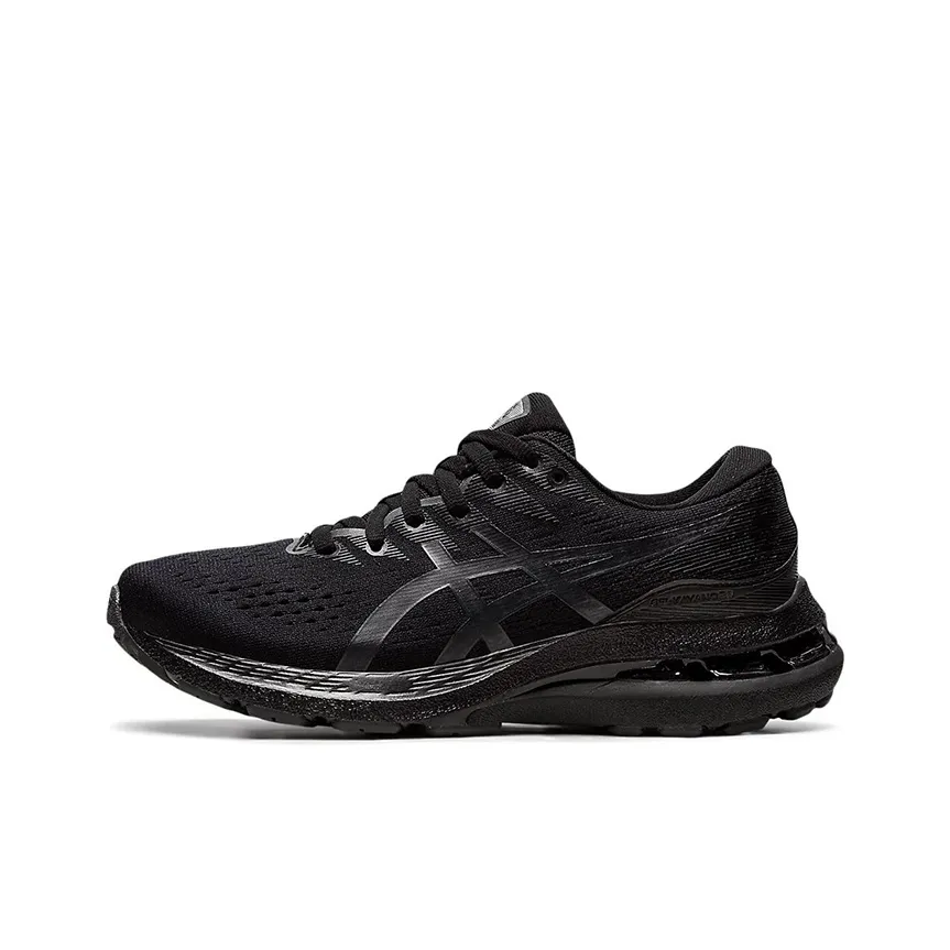 Asics Gel Kayano 28 GS Low Топ Детские Беговые Кроссовки Угольно-Черный Подростки