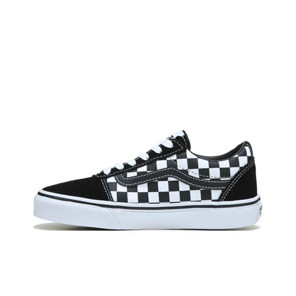 Vans Ward   Kids 'Checkered - Black White'
