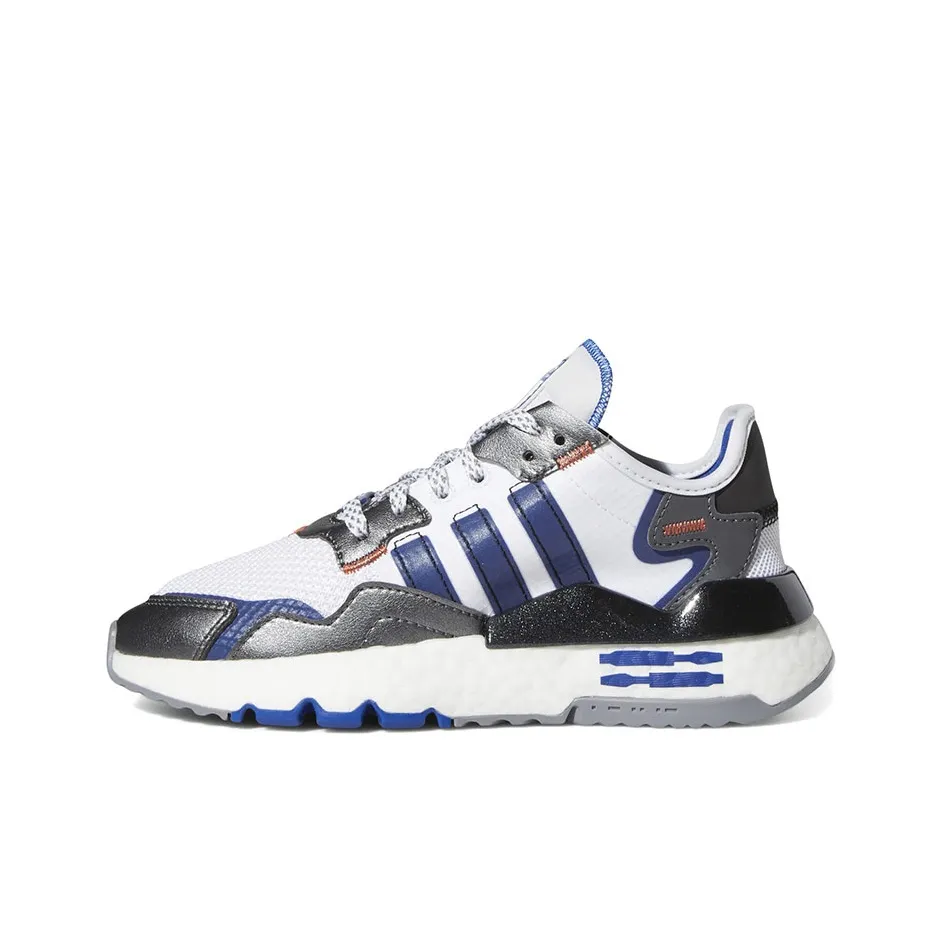 STAR WARS x Adidas Originals Nite Jogger J Abrasion Resistant Low Top Sports Casual Shoes Blue White