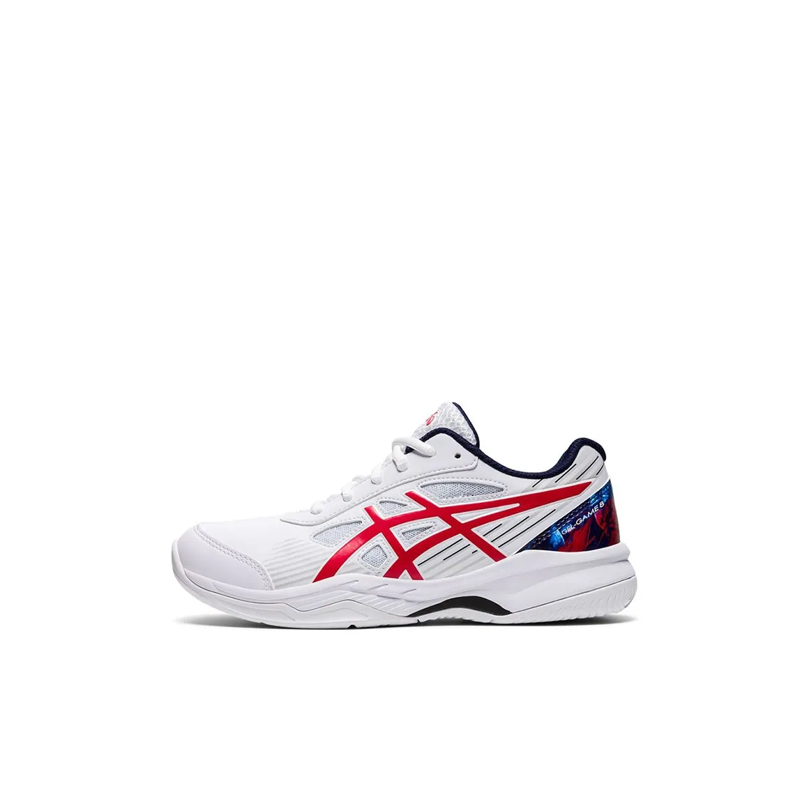 Asics Gel Game 8 Low Топ Детская Беговая Обувь Белый Красный Малыш