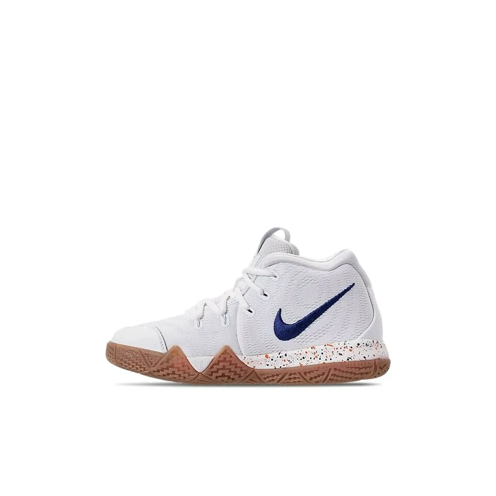 nike Kyrie 4 Uncle Drew Kyrie 4 MID Топ Баскетбольные кроссовки Белый Синий Дети Возраст 3-7 лет