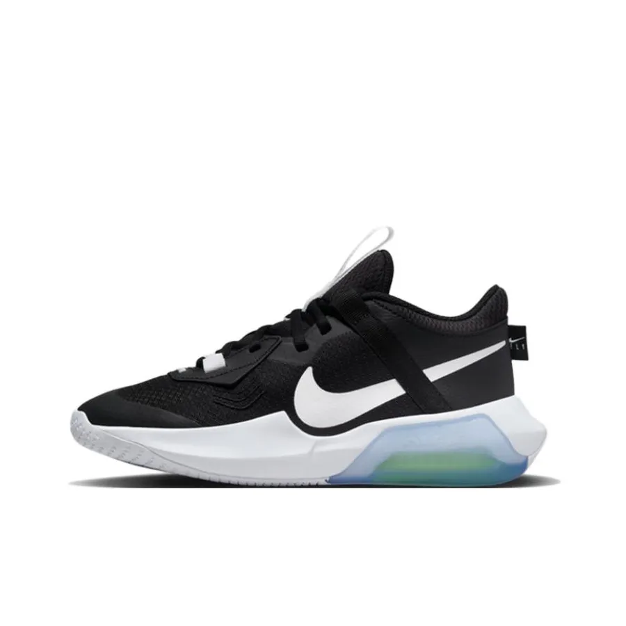 Nike Air Zoom Crossover Game Ready Cushioning, Wear Resistant Low Top Children's Basketball Shoes White Black Blue