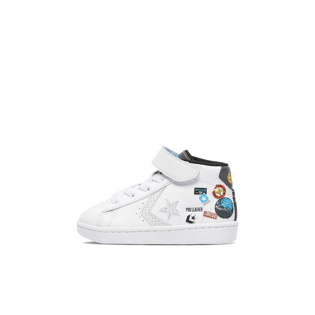 Nike x Converse Pro Leather High Top High Top Toddler Shoes White Gray Infant And Toddler