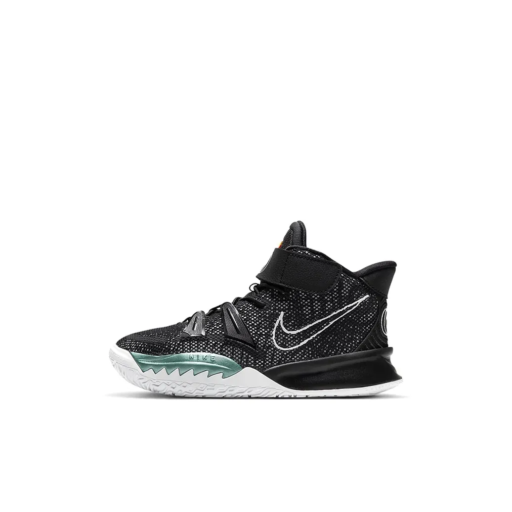 Nike Kyrie 7 MID Топ Баскетбольные кроссовки Черный белый Для детей от 3 до 7 лет