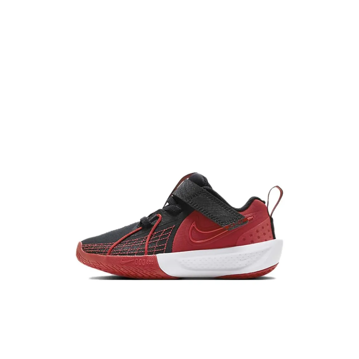 Nike G.T. Cut 3 Устойчивый к истиранию Низкий Топ Детская Баскетбольная Обувь Красный Черный Детский