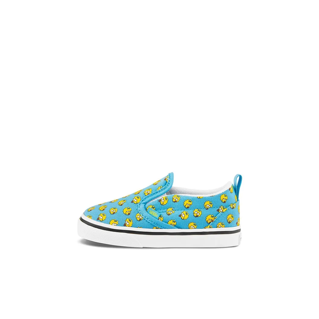 Vans Slip On Series V The Simpsons Низкие кеды для малышей Синий Желтый Infant And Toddler