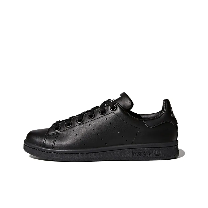 Adidas Originals STAN SMITH Collection J Устойчивый к истиранию низкий топ для детей для скейтбординга Черный Подростки