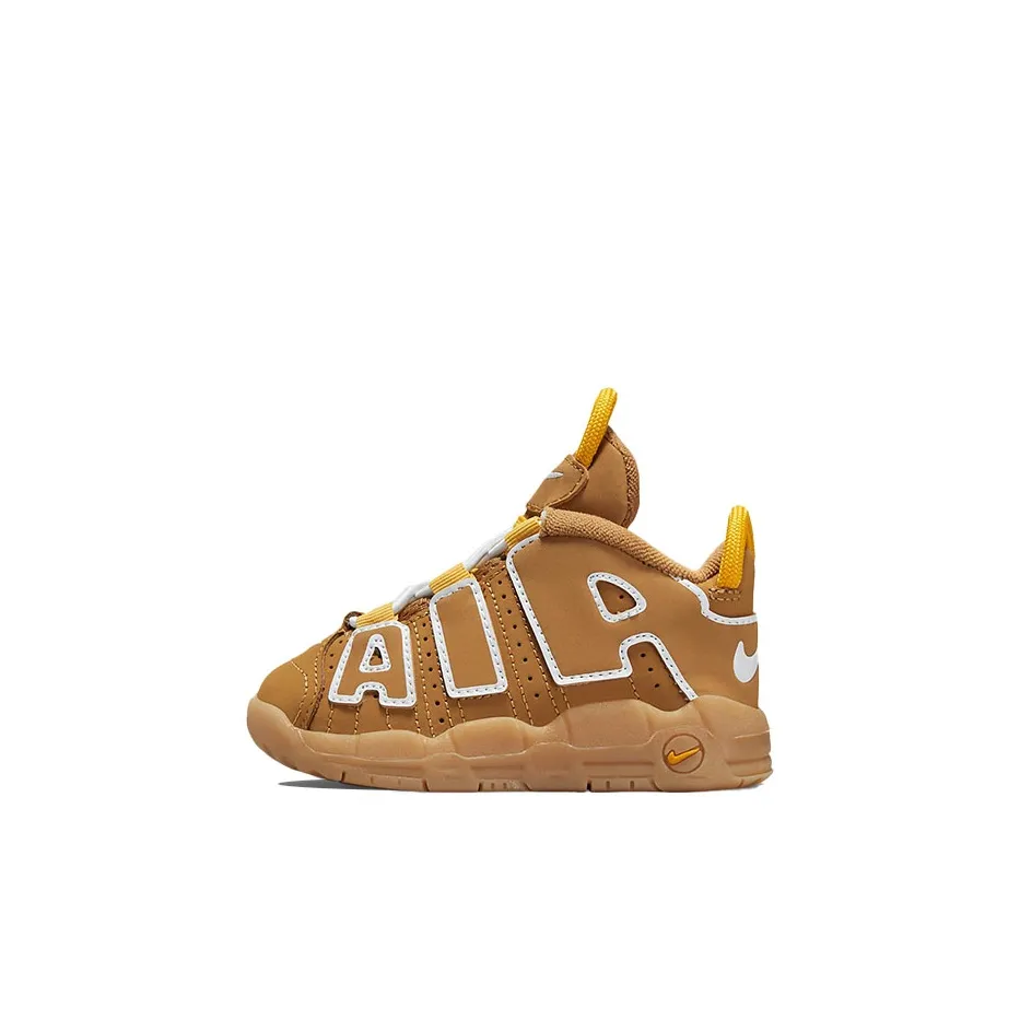 Nike Air More Uptempo Mid-Top Toddler Shoes Brown Infant And Toddler