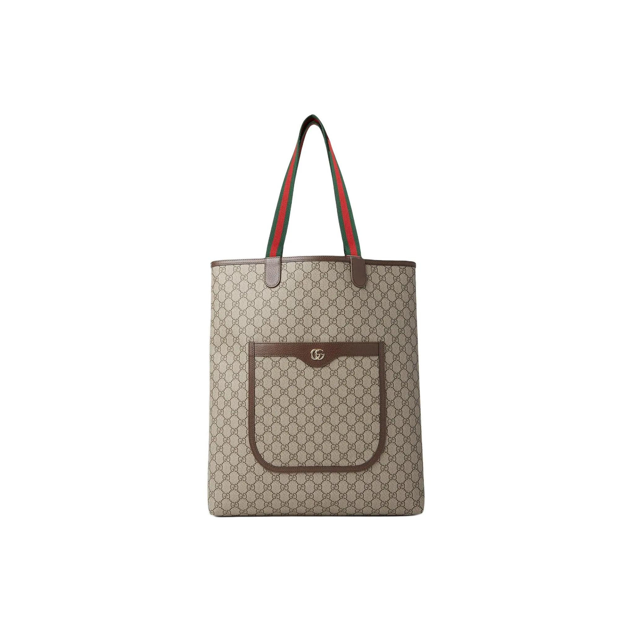 GUCCI Ophidia Canvas With Leather Tote Bag, Shopping Bag, Shoulder Bag, Handbag Tubas Men's Ebony