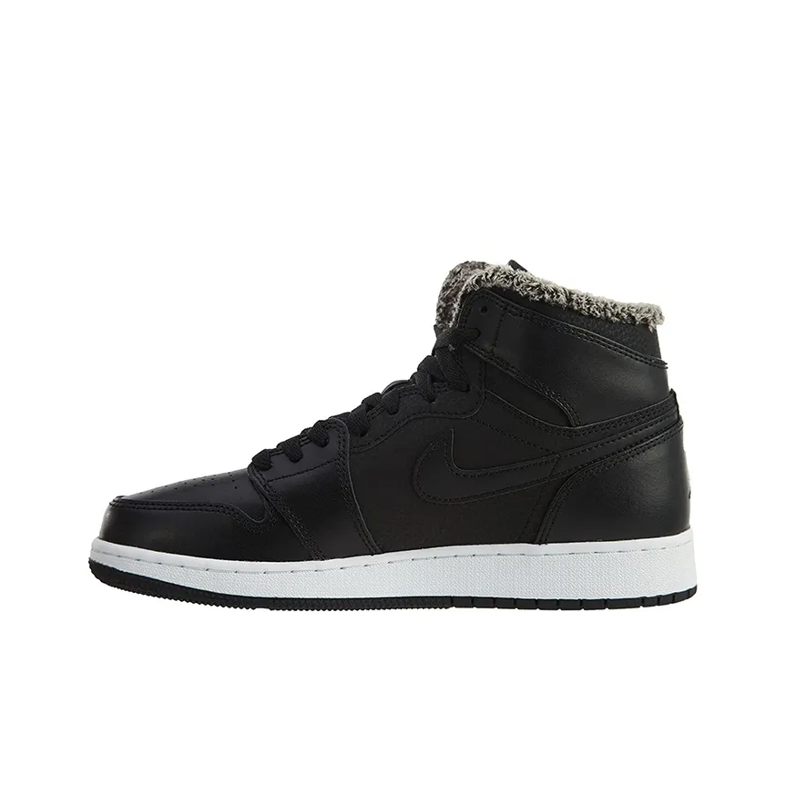 Jordan 1 Retro High Fleece Black Pink GS